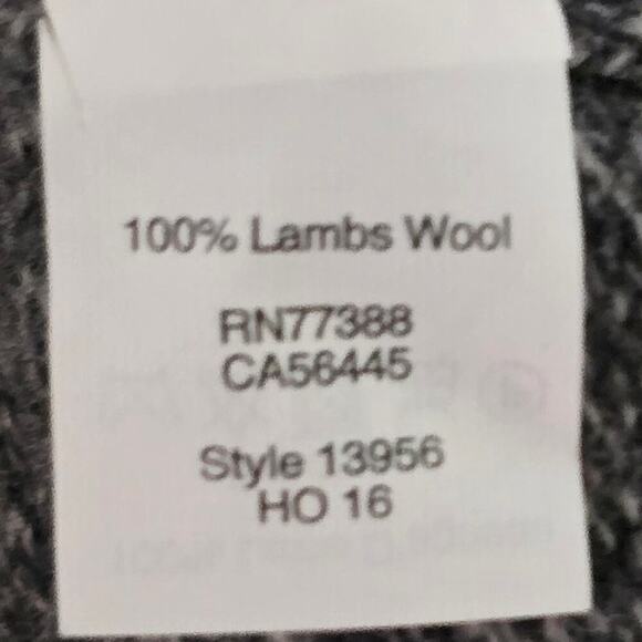 J. Crew 100% Lambs Wool Gray Half-Zip Sweater Men's Size Large - Picture 4 of 5